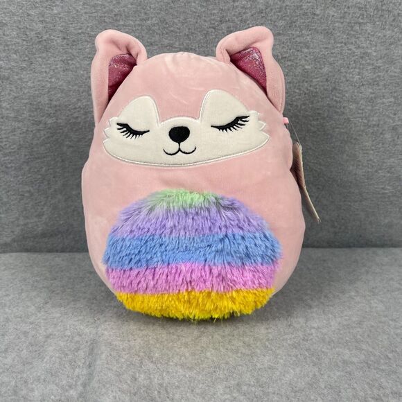 Squishmallows Alessi Fox Plush Stuffed Animal 9" W/Tags Pink - Picture 1 of 5